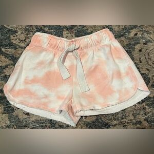 Tie-Dye Pink Women's Pajama Shorts